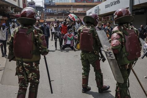 Tear gas, stones and flames as violence erupts in Kenya and .